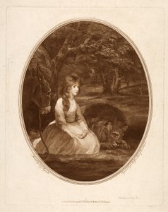 Miss Elizabeth Beauclerc Unana, kaiverrus Thomas Watson (1748-81) (etsattu piste)
