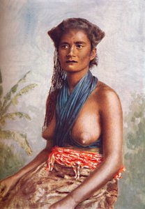 Fidžin nainen alkuperäisasussa, 1902