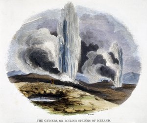 Geysirit eli Islannin kiehuvat lähteet, luonnonilmiöistä, 1849
