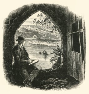 Wye, Chepstowin linnasta, 1870-luvulta. tekijältä Josiah Wood Whymper