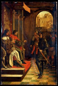 Saint Sebastien ennen keisarit Diokletianusta ja Maximianusta, 1400-luvun loppu