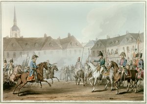 Liittoutuneiden hallitsijat Leipzigin taistelun jälkeen