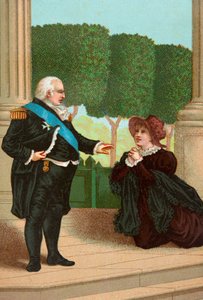 Rouva Labedoyere anoo kuninkaalta armoa.