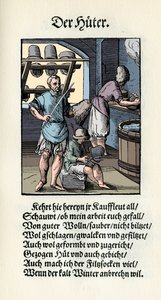Hatuntekijä / hatuntekijä sisään tekijältä Jost Amman