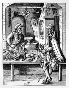 Kannuksentekijä, c1559-1591 tekijältä Jost Amman