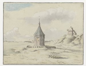 Näkymä Stadsfonteinille ("Kaupungin suihkulähde"), Bergen op Zoom tekijältä Josua de Grave (possibly)