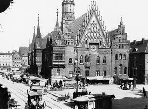 Kaupungintalo, Breslau (nykypäivän Wroclaw) Puola, noin 1910