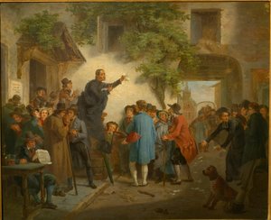 Majatalossa - vaalit Gentissä vuonna 1830 tekijältä Jozef Geirnaert