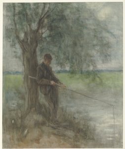 Yksi kalastaja tekijältä Jozef Israëls