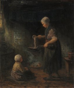 Pannukakut, c. 1875. tekijältä Jozef Israëls