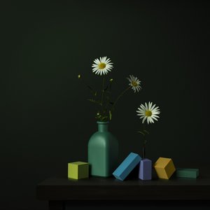 Daisy-maljakko, geometriset palat tekijältä Juan Antonio Palacios