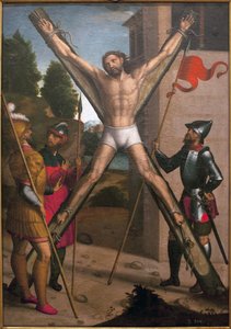 Pyhän Andrein marttyyri. Juan Correa de Vivarin (n. 1510-1566) maalaus, öljy puulle