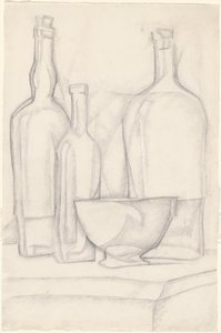 Pullot ja kulho tekijältä Juan Gris