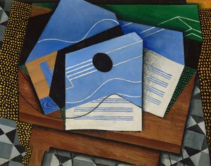 Kitara pöydällä tekijältä Juan Gris