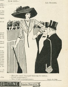 Kuvitus J Grisistä (1887-1927) Le Liressä, 10.2.2009 - Muoti, hattu, rikkaiden elämä, hippismi - naiset tekijältä Juan Gris