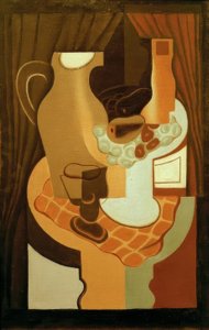 Kannu ja hedelmäkulho tekijältä Juan Gris