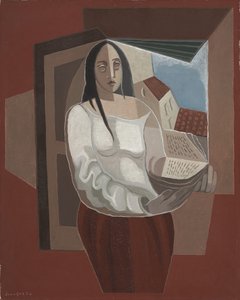 Lukija, 1926 tekijältä Juan Gris