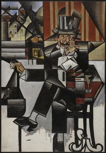 Mies kahvilassa, 1912. tekijältä Juan Gris