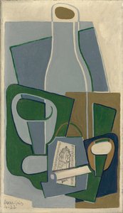 Piippu ja tupakkapaketti, 1922 tekijältä Juan Gris