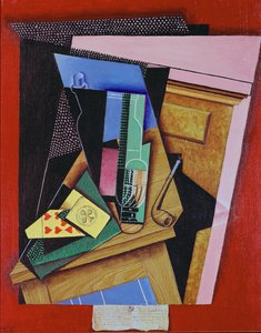 Asetelma runon kanssa tekijältä Juan Gris