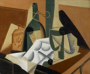 Valkoinen pöytäliina, 1912-16 tekijältä Juan Gris