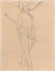 Harlekiini tekijältä Juan Gris after Paul Cézanne