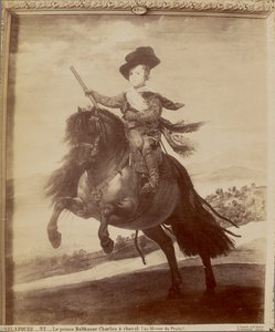 Velazquez. Prinssi Balthazar Kaarle hevosen selässä (Prado-museossa).