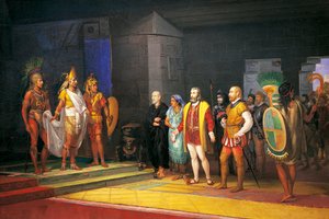 Hernan Cortez ja Montezuma Meksikossa tekijältä Juan Ortega