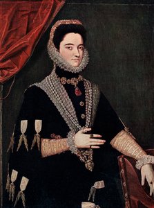 Marie Itävalta, 1500-luvun puoliväli 1910 tekijältä Juan Pantoja de la Cruz