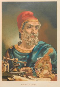 aArchimedes Syrakusasta. Lähde: Tiede ja sen miehet, 1879.