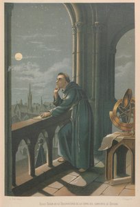 Roger Bacon. Lähde: Tiede ja sen miehet, 1879.