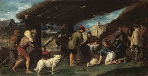 Englanniksi:  The Adoration of the Shepherds