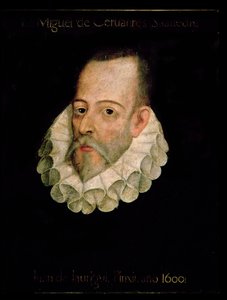 Miguel de Cervantes y Saavedran (1547-1615) muotokuva 1600 (öljy paneelille) tekijältä Juan de Jauregui y Aguilar