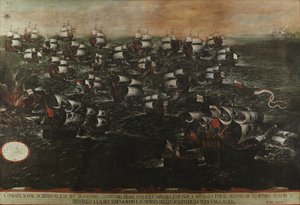 Pernambucon tai Abrojosin meritaistelu (näkymä III). Noin 1632 Taulukko3-v2-2. tekijältä Juan de la Corte