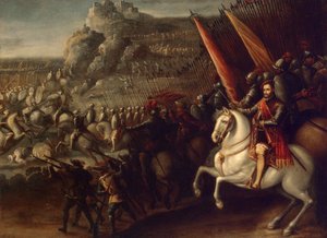 ""taistelukohtaus"" Juan de la Corten (1597-1660) maalaus 1643 Koko 66,5x88 cm Valtion Eremitaaši, Pietari