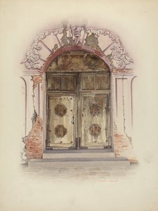 Ovi- ja seinämaalaus, c. 1941.