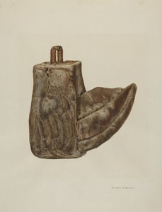 Puinen jalustin, n. 1941.