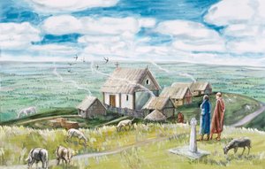 Luostariasutus, Glastonbury Tor, 1000-luku, 1990-2010 tekijältä Judith Dobie