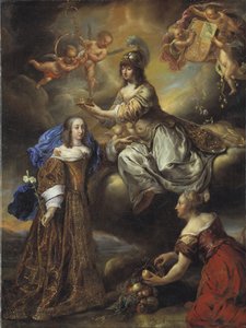 Allegoria kuningatar Hedvig Eleonorasta Minervana, 1654