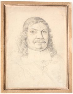 Holstein-Gottorp-kanslerin Johan Adolph Kielman von Kielmanseckin (1612-1676) muotokuva. Rintakehä oikealla tekijältä Jürgen Ovens