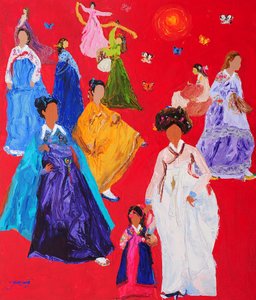 Värikäs hanbok-juhla tekijältä Jukyong Park