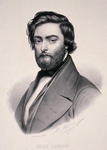 Marie Alophen (1812-83) kaivertama Emile Prudentin (1817-63) muotokuva (litho) tekijältä Jules (after) Laure