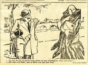 Suorapuheinen, satiirinen N & B:ssä tekijältä Jules Abel Faivre