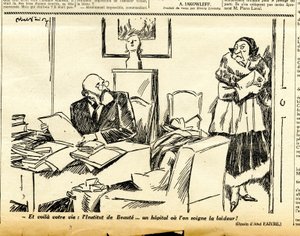 Suorapuheinen, satiirinen N & B:ssä tekijältä Jules Abel Faivre