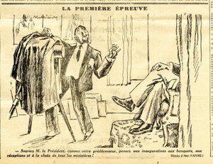 Candide, satiirinen mustavalkoisena tekijältä Jules Abel Faivre