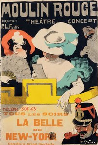 Punainen mylly. The Beauty of New York, n. 1895.