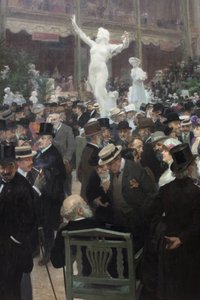 Perjantai salon des artistes francaisissa. Jules Alexandre Grunin (1868-1939) maalaus, öljy kankaalle, ranskalainen taide