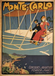 Monte-Carlo Competition Aviation (juliste) tekijältä Jules Alexandre Gruen or Grun