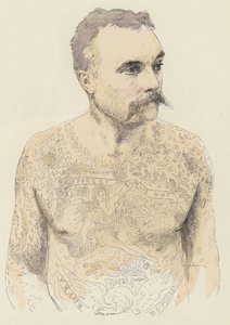 Tatuoinnit (väri litho) tekijältä Jules Arsene (after) Garnier