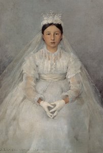 La Communiante tekijältä Jules Bastien Lepage